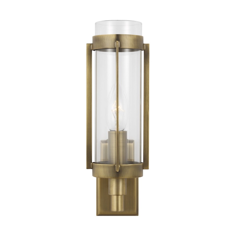 Visual Comfort Studio LW1031TWB Flynn One Light Wall Sconce, Time Worn Brass