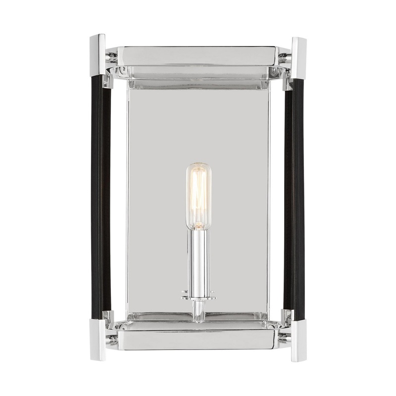 Visual Comfort Studio LW1061PN Hadley One Light Wall Sconce, Polished Nickel (Discontinued)