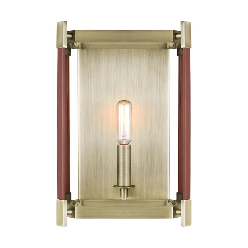 Visual Comfort Studio LW1061TWB Hadley One Light Wall Sconce, Time Worn Brass (Discontinued)