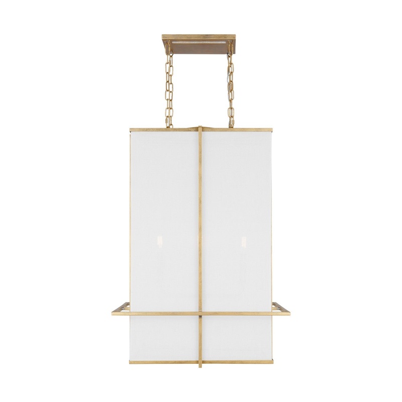 Visual Comfort Studio TFC1004CGD Dresden Four Light Chandelier, Coastal Gild