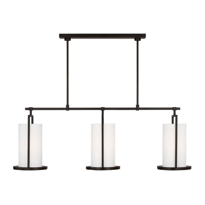 Visual Comfort Studio TFC1053AI Sherwood Three Light Chandelier, Aged Iron