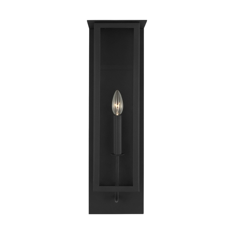 Visual Comfort Studio TFO1011TXB Dresden One Light Outdoor Wall Sconce, Textured Black