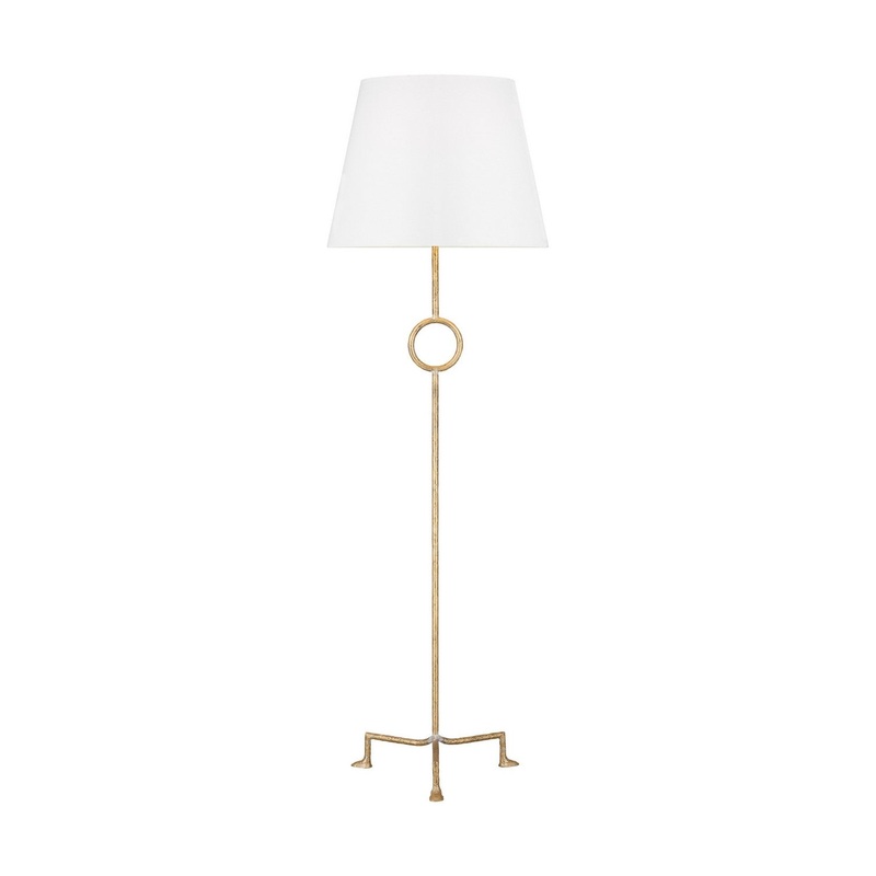 Visual Comfort Studio TFT1031CGD1 Montour One Light Floor Lamp, Coastal Gild