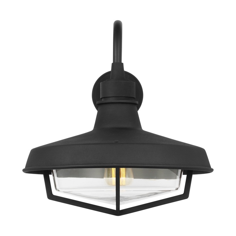 Visual Comfort Studio TO1001TXB Hollis One Light Outdoor Wall Sconce, Textured Black