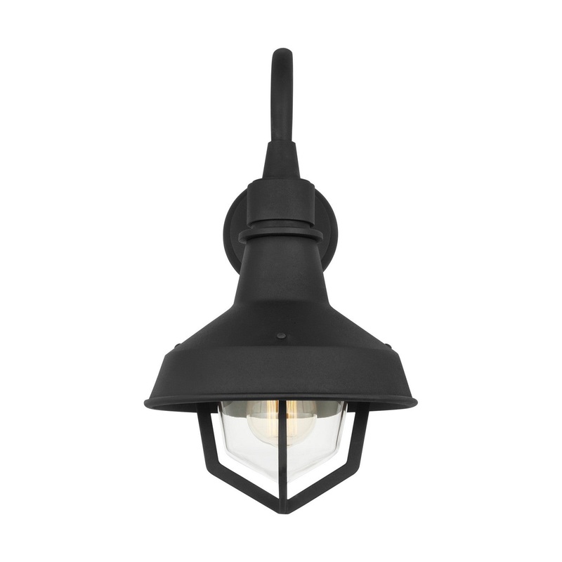 Visual Comfort Studio TO1011TXB Hollis One Light Outdoor Wall Sconce, Textured Black