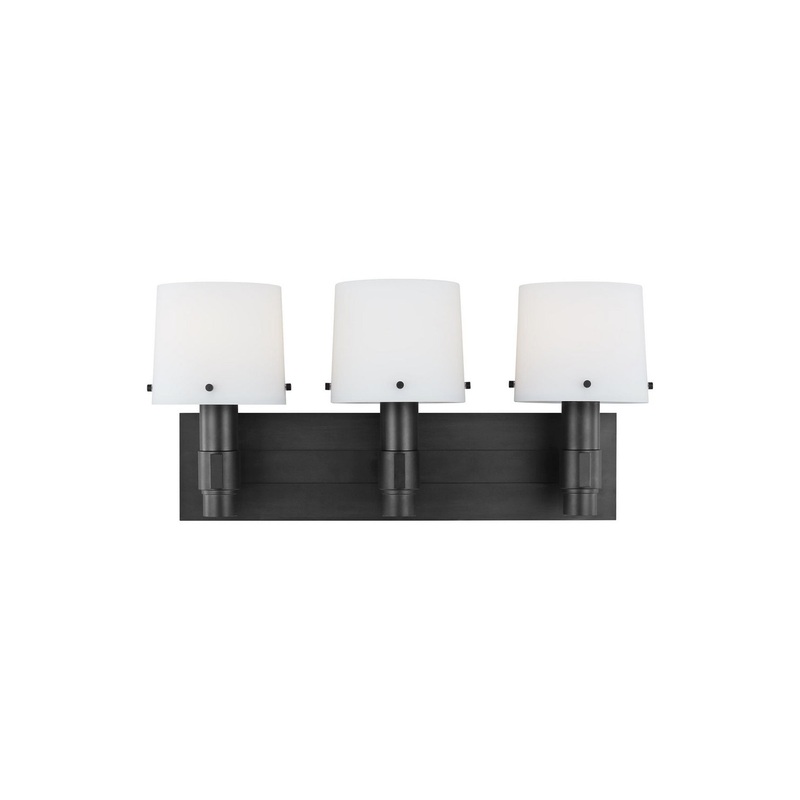 Visual Comfort Studio TV1083AI Palma Three Light Vanity, Aged Iron (Discontinued)