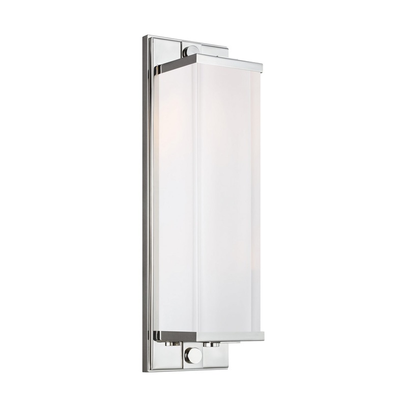 Visual Comfort Studio TV1222PN Logan Two Light Wall Sconce, Polished Nickel (Discontinued)