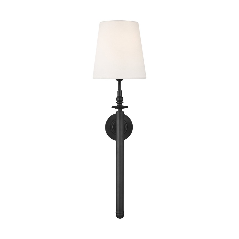 Visual Comfort Studio TW1021AI Capri One Light Wall Sconce, Aged Iron