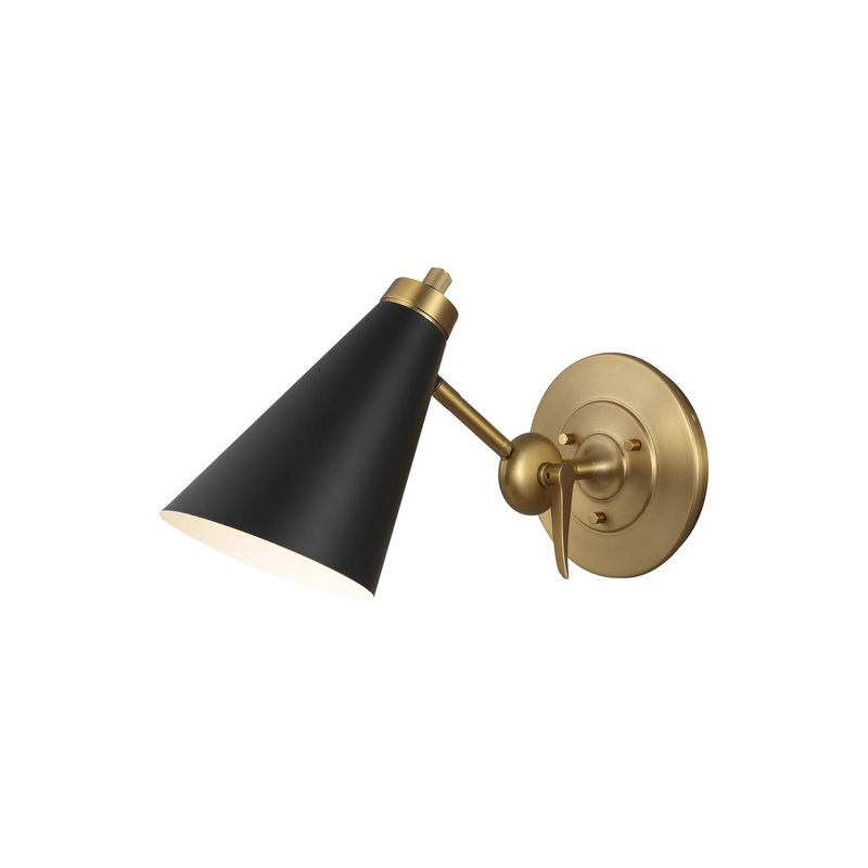 Visual Comfort Studio TW1061BBS Signoret One Light Wall Sconce, Burnished Brass