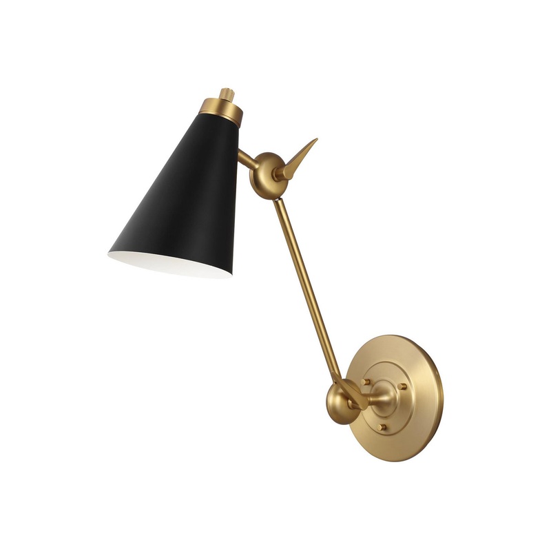 Visual Comfort Studio TW1071BBS Signoret One Light Wall Sconce, Burnished Brass