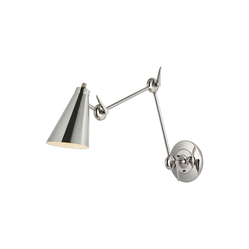 Visual Comfort Studio TW1101PN Signoret One Light Wall Sconce, Polished Nickel (Discontinued)