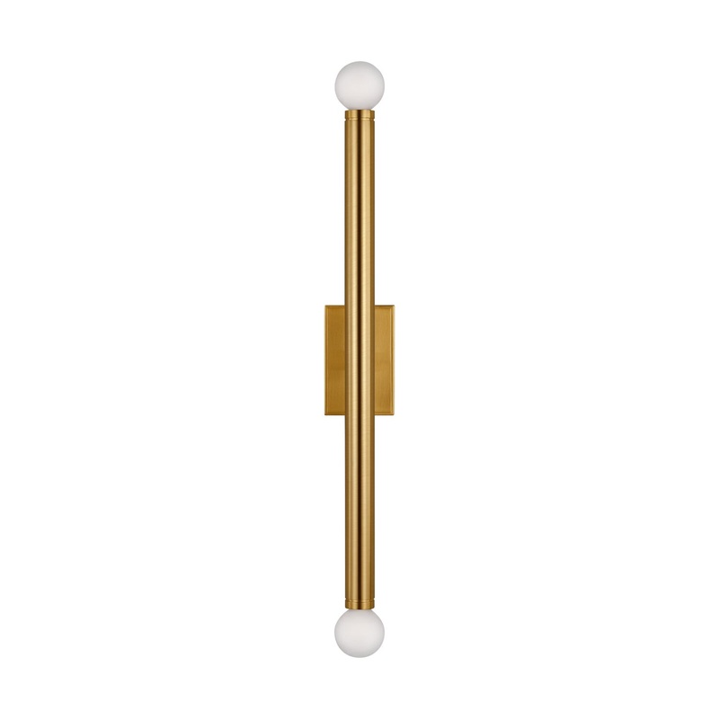 Visual Comfort Studio TW1132BBS Beckham Modern Two Light Wall Sconce, Burnished Brass