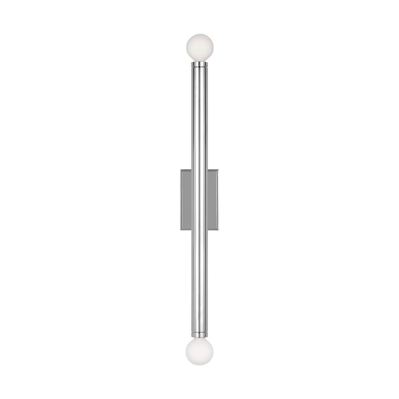 Visual Comfort Studio TW1132PN Beckham Modern Two Light Wall Sconce, Polished Nickel (Discontinued)