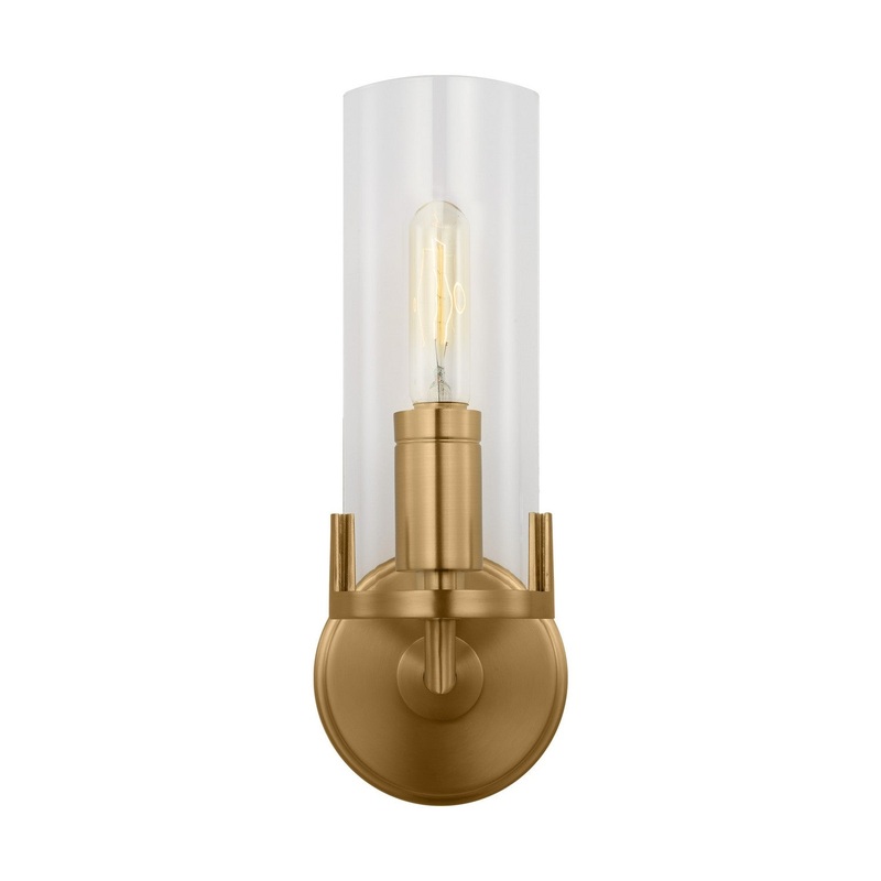 Visual Comfort Studio TW1151BBS Mezzo One Light Bath Vanity, Burnished Brass