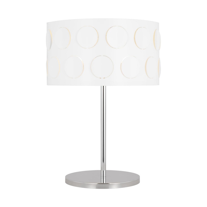 Visual Comfort Studio KST1002PN1 Dottie Two Light Desk Lamp, Polished Nickel (Discontinued)