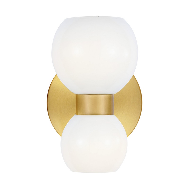 Visual Comfort Studio KSW1022BBSMG Londyn Two Light Wall Sconce, Burnished Brass