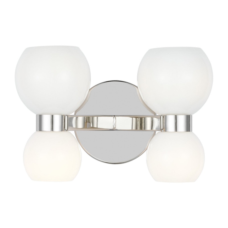 Visual Comfort Studio KSW1034PNMG Londyn Four Light Wall Sconce, Polished Nickel (Discontinued)