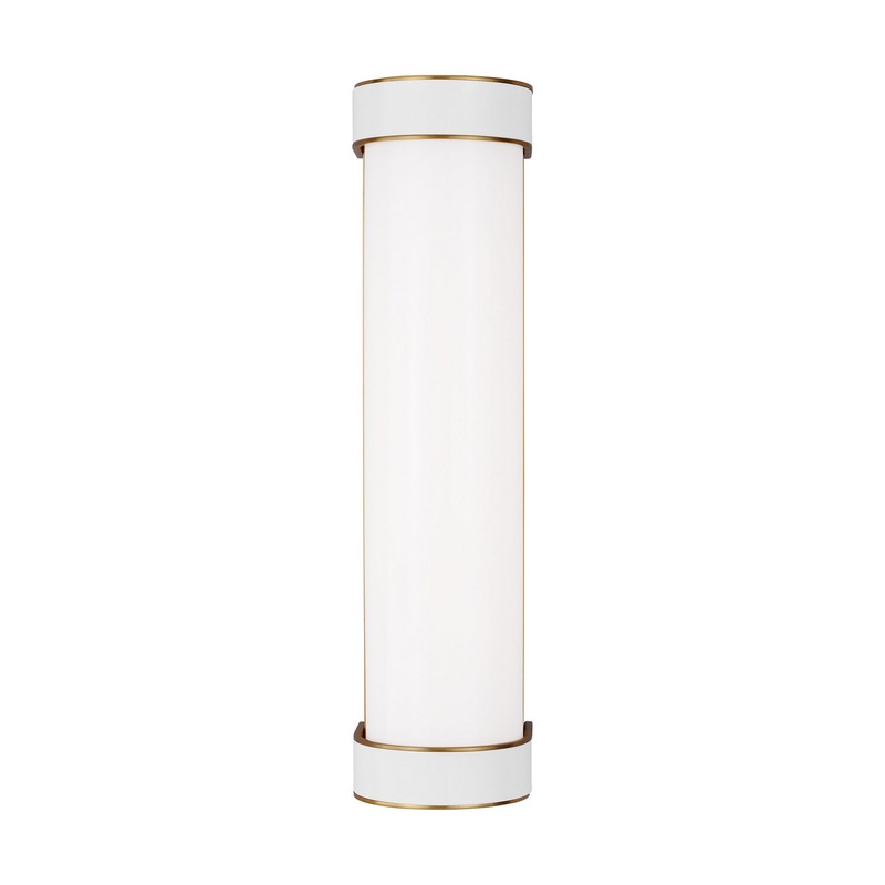 Visual Comfort Studio KSW1061BBSGW Monroe LED Vanity, Burnished Brass