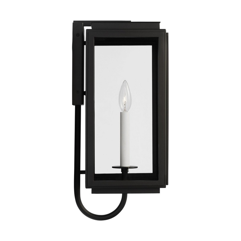 Visual Comfort Studio LO1001TXB Edgar One Light Wall Lantern, Textured Black