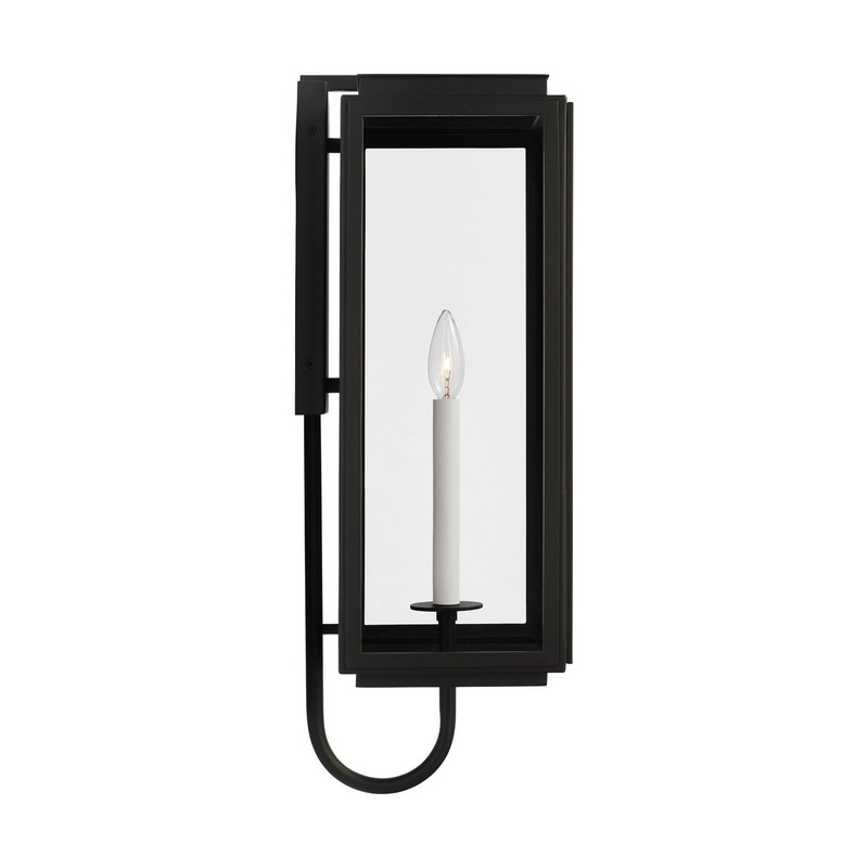 Visual Comfort Studio LO1011TXB Edgar One Light Wall Lantern, Textured Black