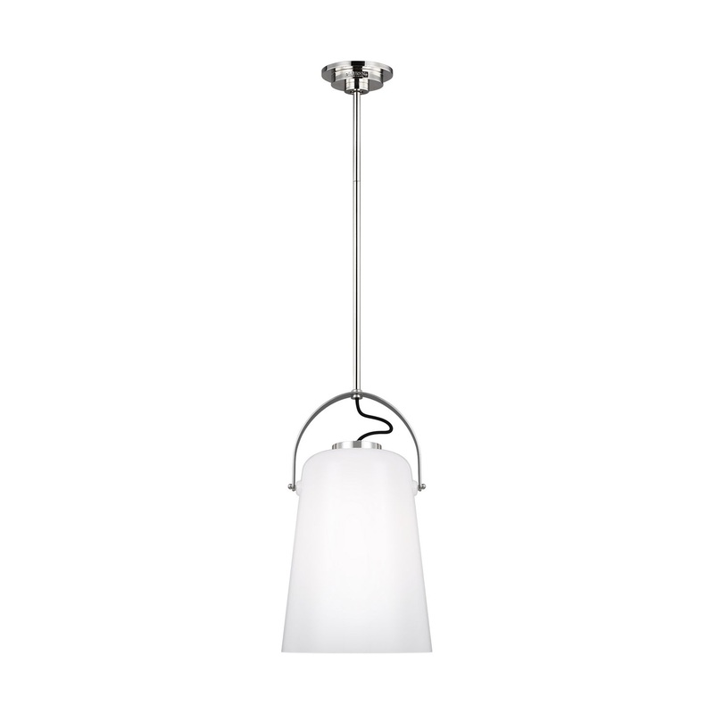 Visual Comfort Studio LP1001PN Hazel One Light Pendant, Polished Nickel (Discontinued)