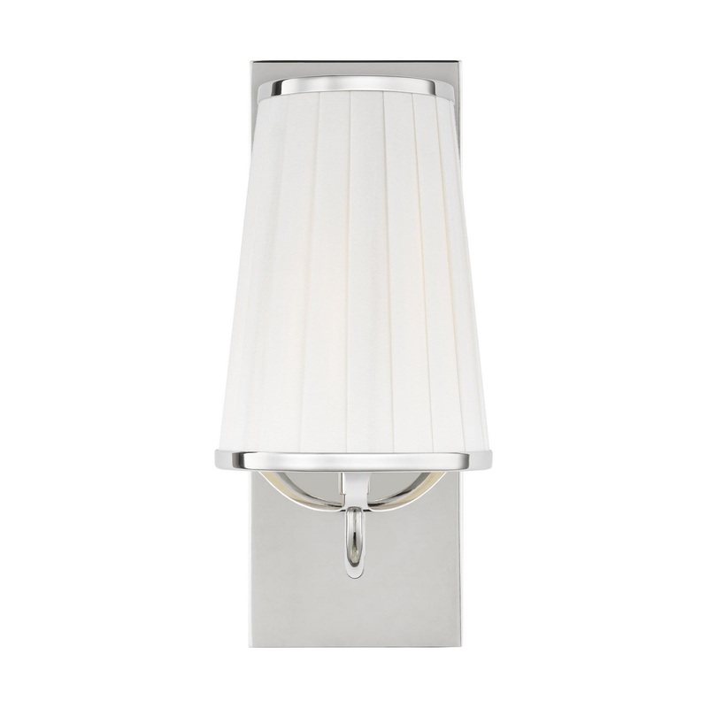 Visual Comfort Studio LW1091PN Esther One Light Wall Sconce, Polished Nickel