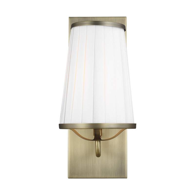 Visual Comfort Studio LW1091TWB Esther One Light Wall Sconce, Time Worn Brass