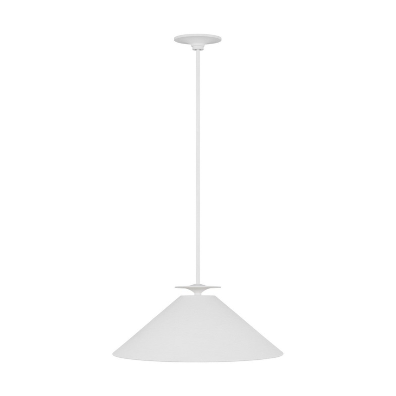 Visual Comfort Studio LXP1011CPST Cornet One Light Pendant, Cast Plaster