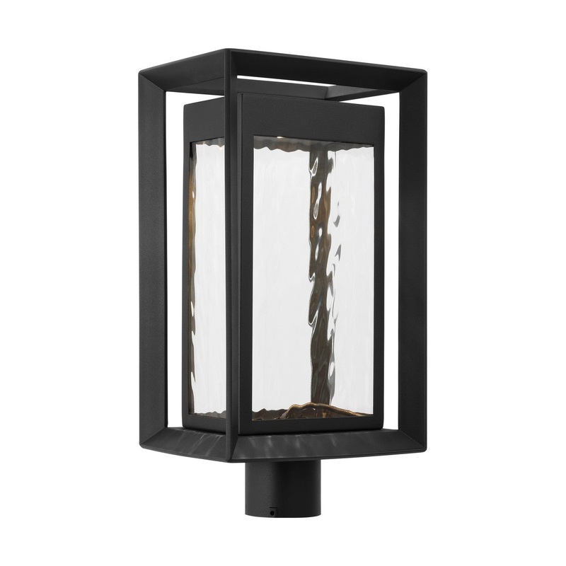 Visual Comfort Studio OL13707TXB-L1 Urbandale LED Outdoor Post Fixture, Textured Black