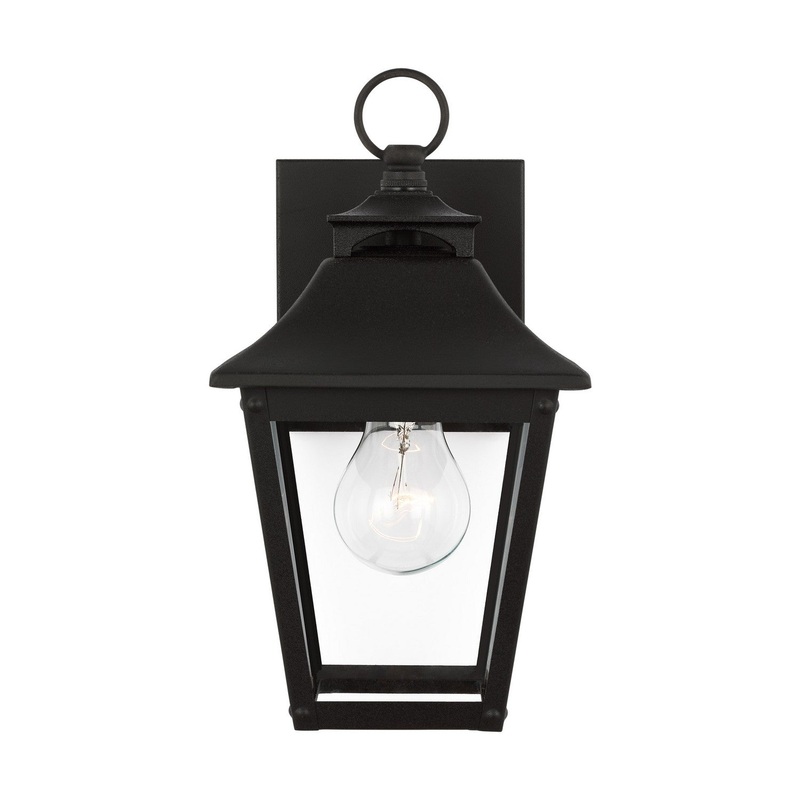 Visual Comfort Studio OL14401TXB Galena One Light Outdoor Wall Sconce, Textured Black