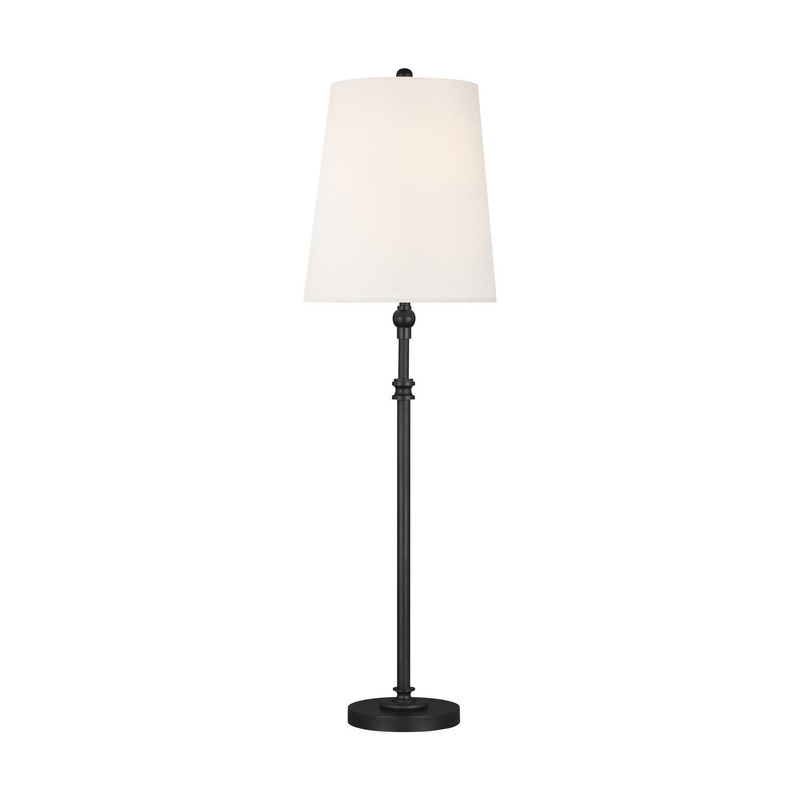 Visual Comfort Studio TT1001AI1 Capri One Light Table Lamp, Aged Iron