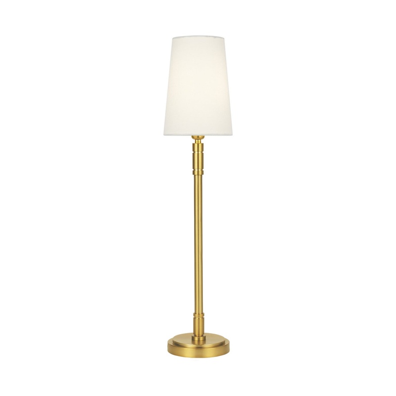 Visual Comfort Studio TT1021BBS1 Beckham Classic One Light Table Lamp, Burnished Brass