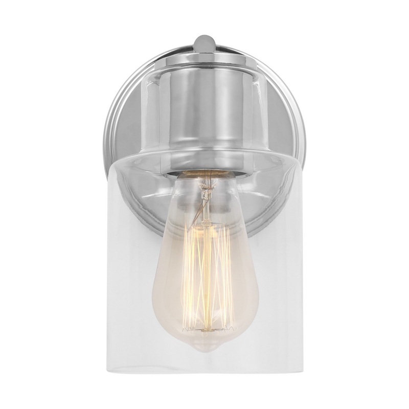 Visual Comfort Studio DJV1001CH Sayward One Light Wall Sconce, Chrome