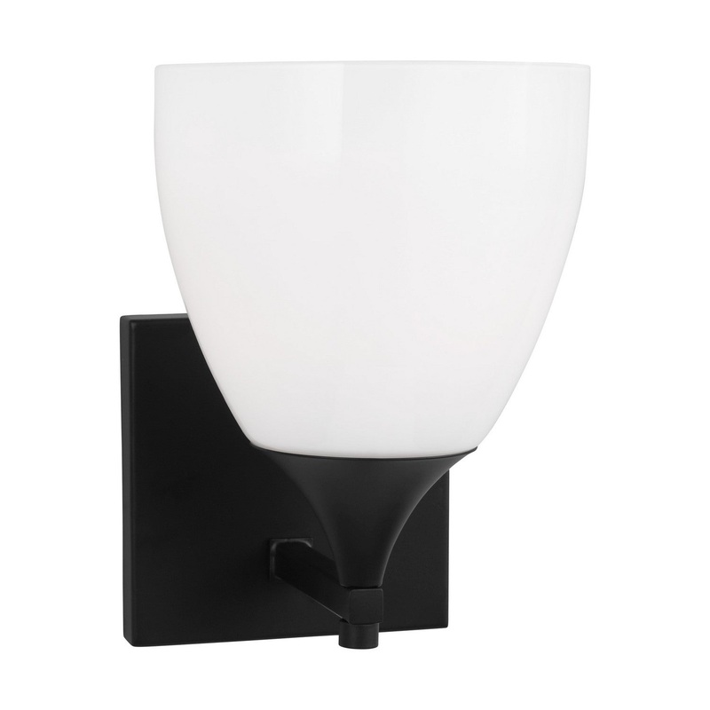 Visual Comfort Studio DJV1021MBK Toffino One Light Wall Sconce, Midnight Black
