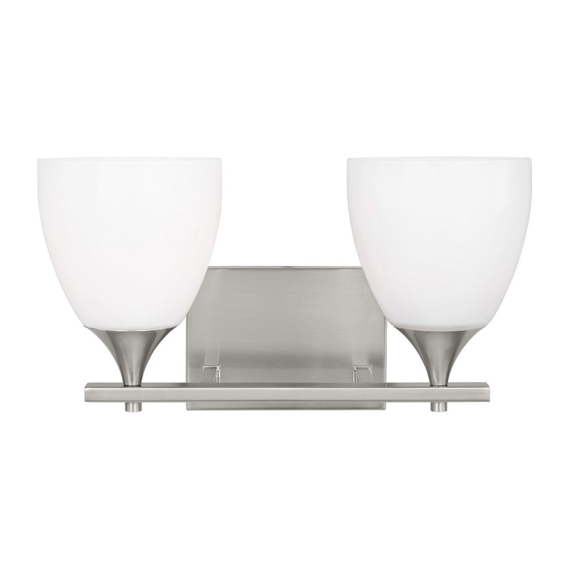 Visual Comfort Studio DJV1022BS Toffino Two Light Bath, Brushed Steel