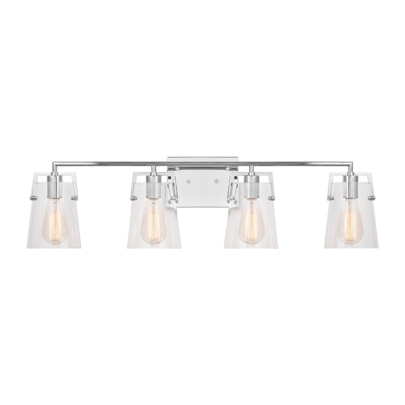 Visual Comfort Studio DJV1034CH Crofton Four Light Bath, Chrome