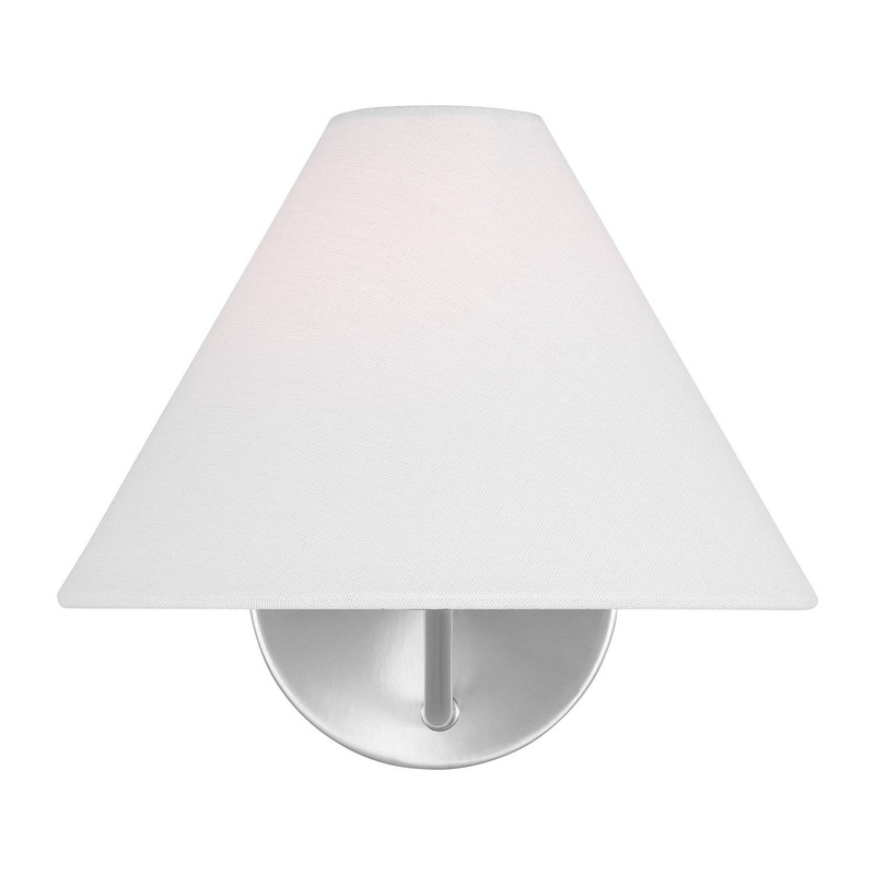 Visual Comfort Studio DJW1001BS Burke One Light Bath Vanity, Brushed Steel