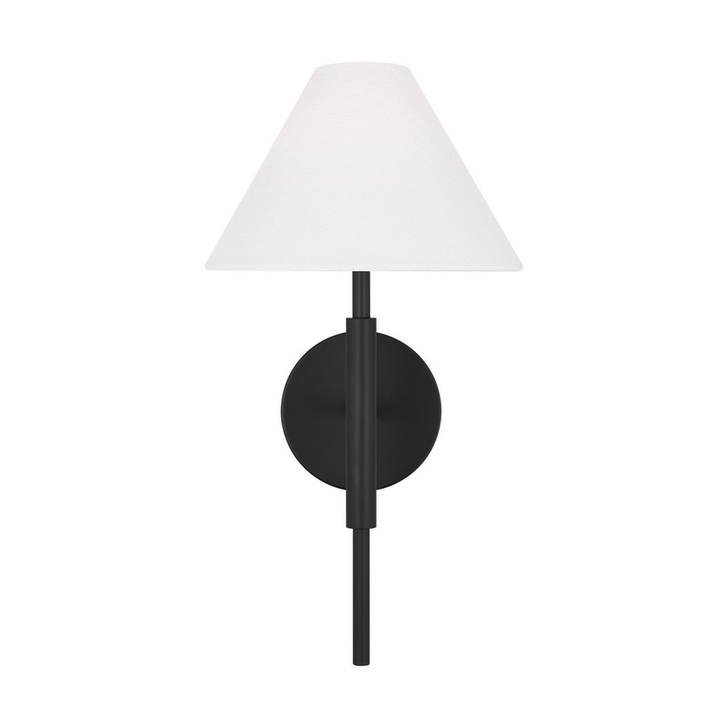 Visual Comfort Studio DJW1011MBK Porteau One Light Bath Vanity, Midnight Black