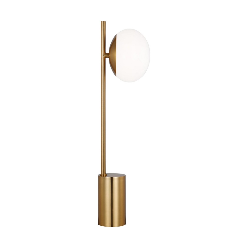 Visual Comfort Studio ET1461BBS2 Lune One Light Table Lamp, Burnished Brass (Discontinued)