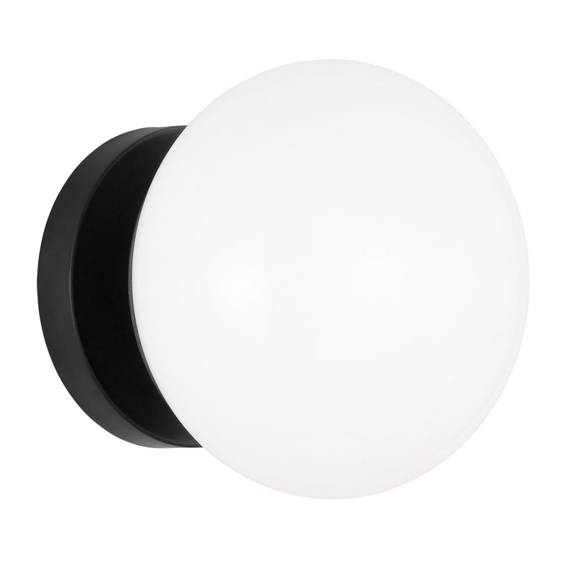 Visual Comfort Studio EV1011AI Lune One Light Wall Sconce, Aged Iron