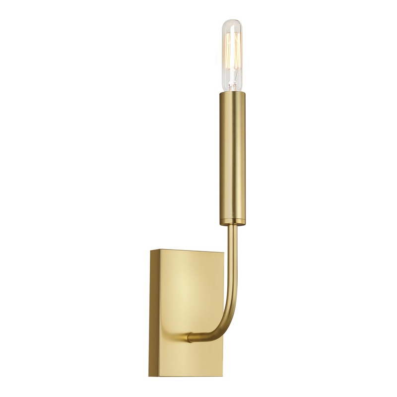 Visual Comfort Studio EW1001BBS Brianna One Light Wall Sconce, Burnished Brass