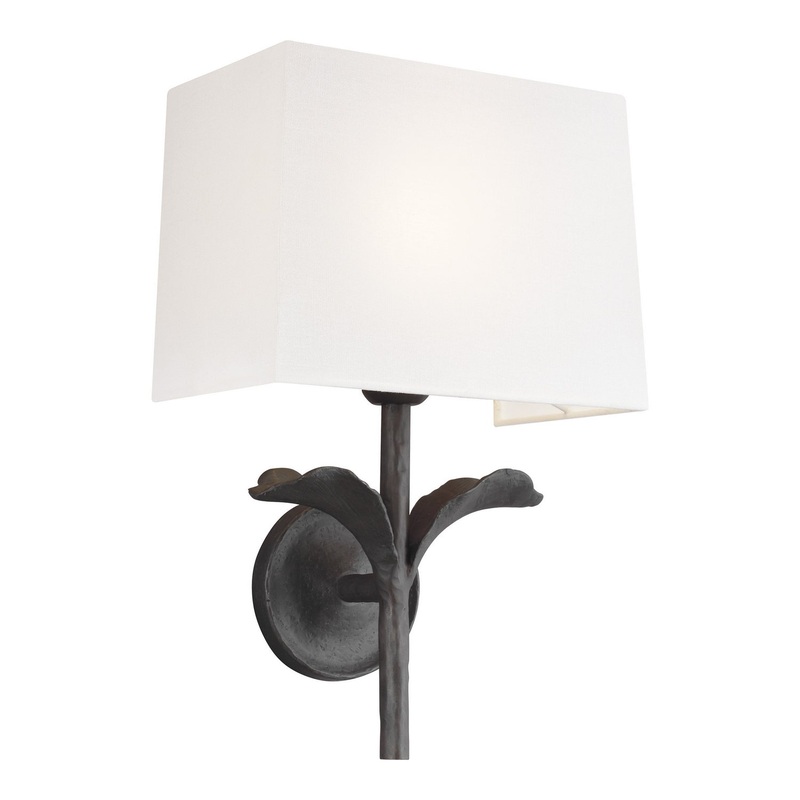 Visual Comfort Studio EW1011AI Georgia One Light Wall Sconce, Aged Iron