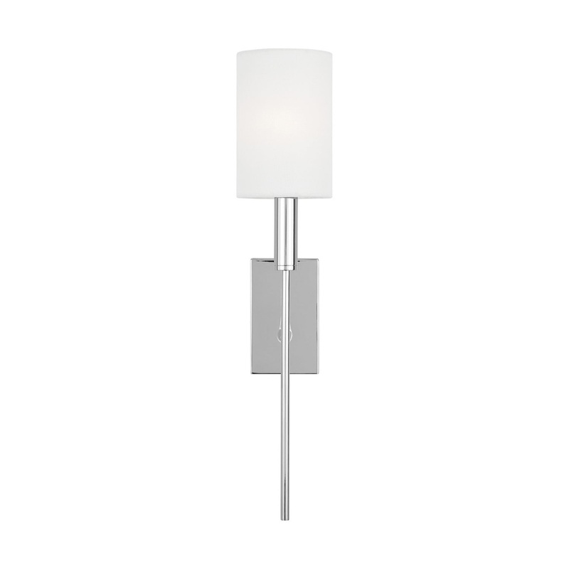 Visual Comfort Studio EW1161PN Brianna One Light Wall Sconce, Polished Nickel