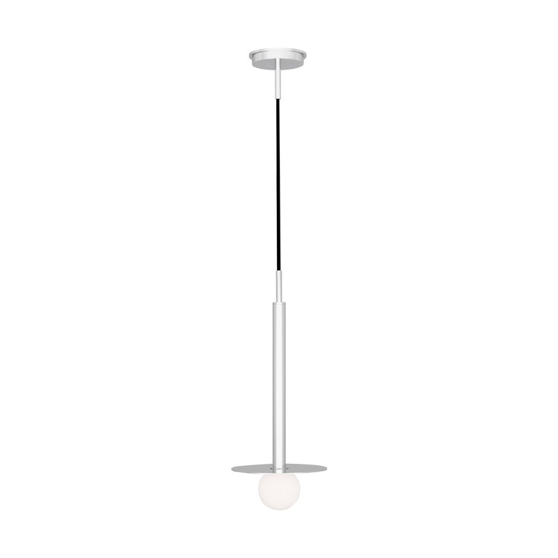Visual Comfort Studio KP1001PN Nodes One Light Pendant, Polished Nickel