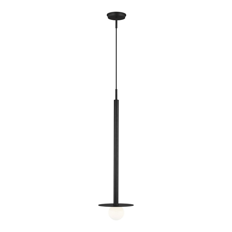 Visual Comfort Studio KP1011MBK Nodes One Light Pendant, Midnight Black