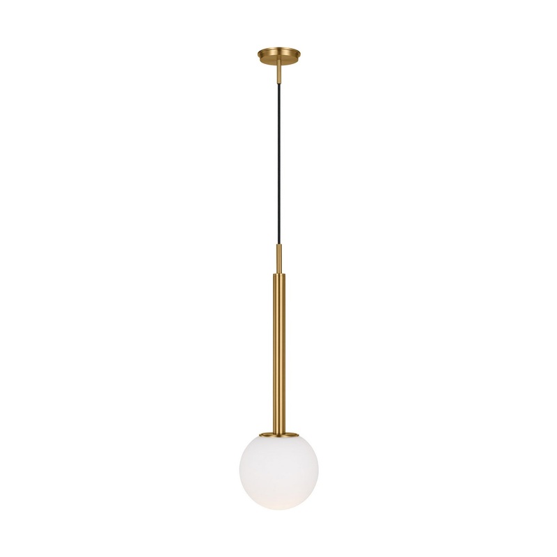 Visual Comfort Studio KP1141BBS Nodes One Light Pendant, Burnished Brass