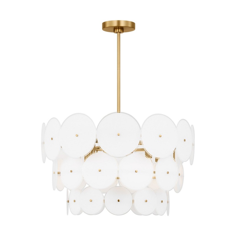 Visual Comfort Studio KSC10912BBS Emery 12 Light Chandelier, Burnished Brass