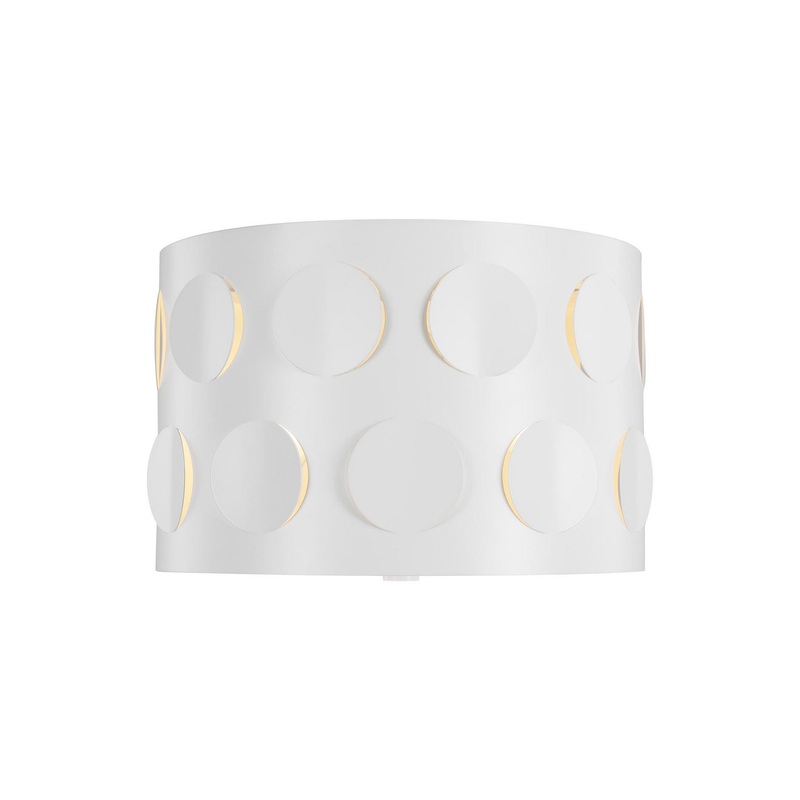 Visual Comfort Studio KSF1002MWT Dottie Two Light Flush Mount, Matte White