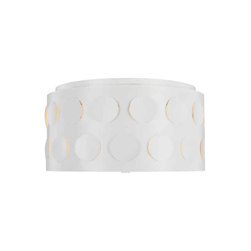 Visual Comfort Studio KSF1013MWT Dottie Three Light Flush Mount, Matte White