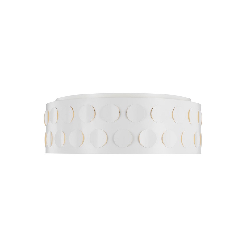 Visual Comfort Studio KSF1024MWT Dottie Four Light Flush Mount, Matte White